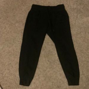 Plain black joggers